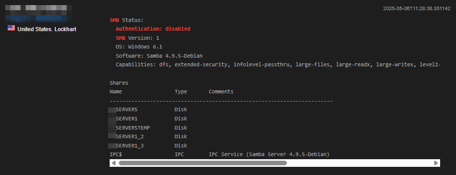 SMB with authentication disabled - Example 2