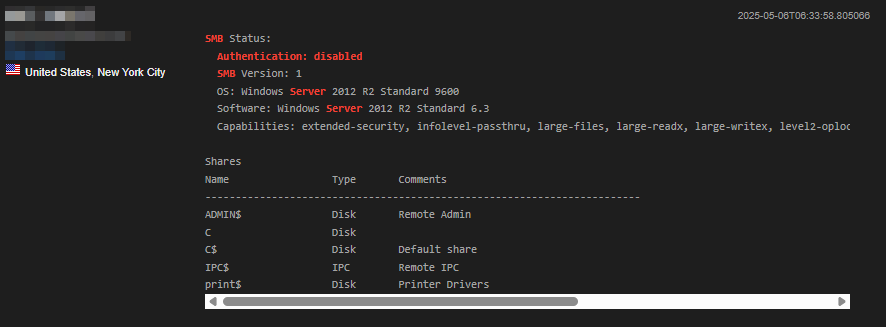 SMB with authentication disabled - Example 3